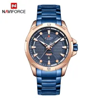 NAVIFORCE NF9161 Men's Wrist Watch Waterproof Business Casual Watches Date Display Quartz Stainless Steel Male Clock